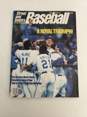 1986 STREET AND SMITH'S BASEBALL MAGAZINE - KANSAS CITY ROYALS COVER - ST 6919